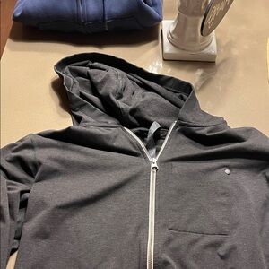 Vuori Gray Zip-Up Hoodie